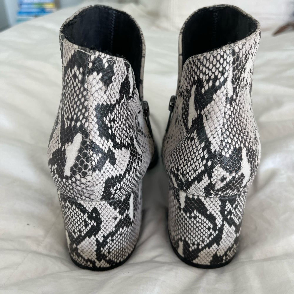 Seychelles Chaparrel Python Snake Skin Booties - image 4